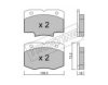 TRUSTING 940.0 Brake Pad Set, disc brake
